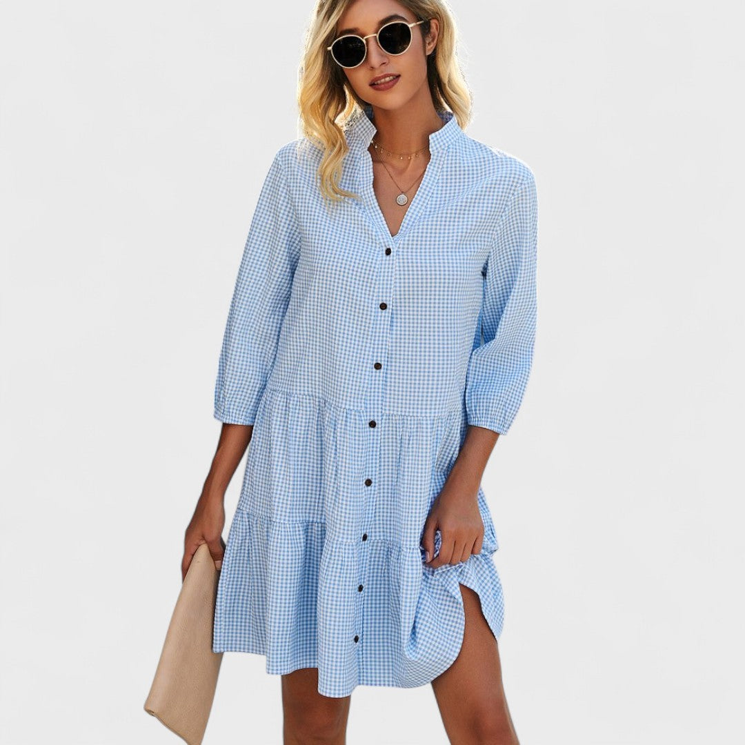 Marketa | Robe midi fluide Bleu
