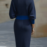 Alix | Robe de cocktail à col bénitier