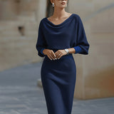 Alix | Robe de cocktail à col bénitier