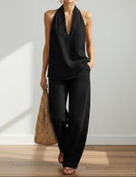 Ensemble en Jean Top et Pantalon Large