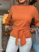 Léonie | Blouse à ceinture nouée