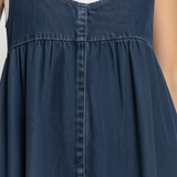 Robe Longue en Jean Vintage à Bretelles