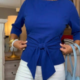 Léonie | Blouse à ceinture nouée