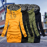 Chantal | Robe-sweat longue à capuche et poches latérales
