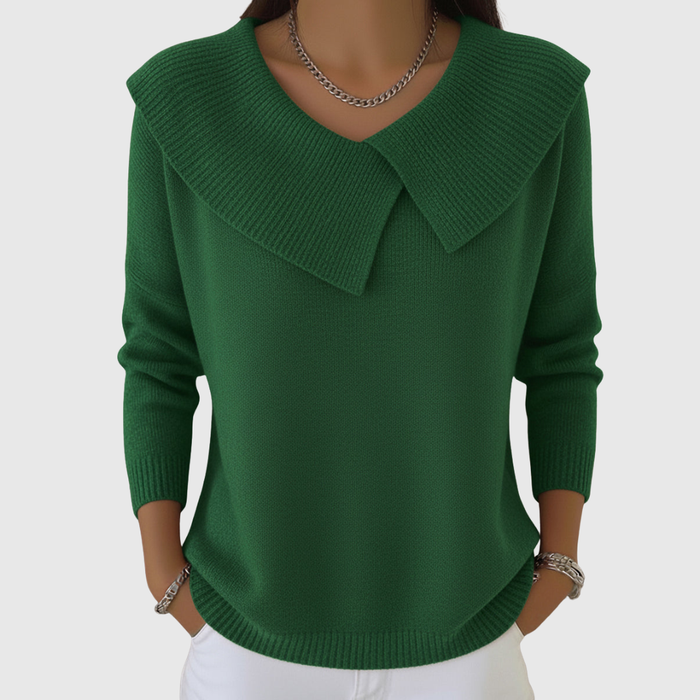 Pull Col Claudine Vert