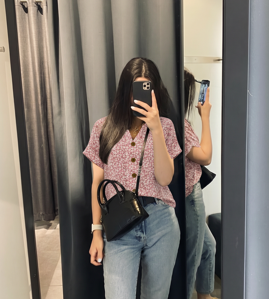 Avis client Henri Beaumont — blouse à fleurs rose
