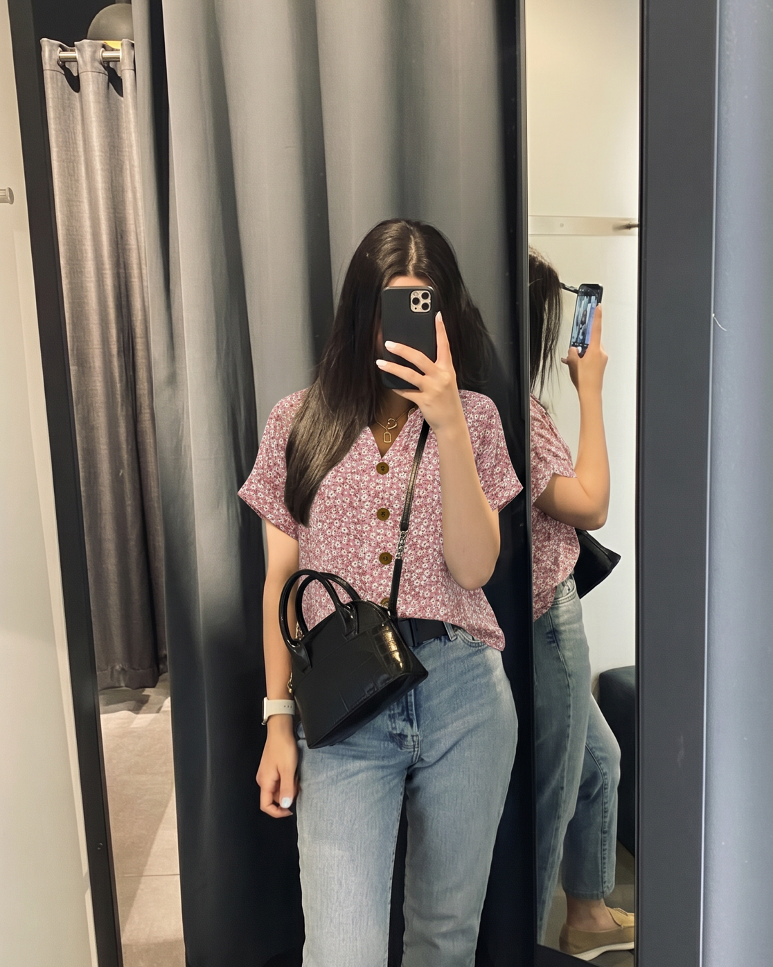 Avis client Henri Beaumont — blouse à fleurs rose