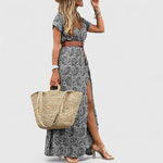Caroline — Robe Maxi Boho Élégante