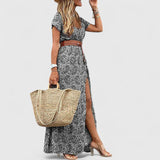 Caroline — Robe Maxi Boho Élégante