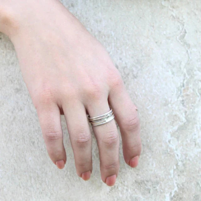 Shine - Bague en Argent Vintage Guld Lager
