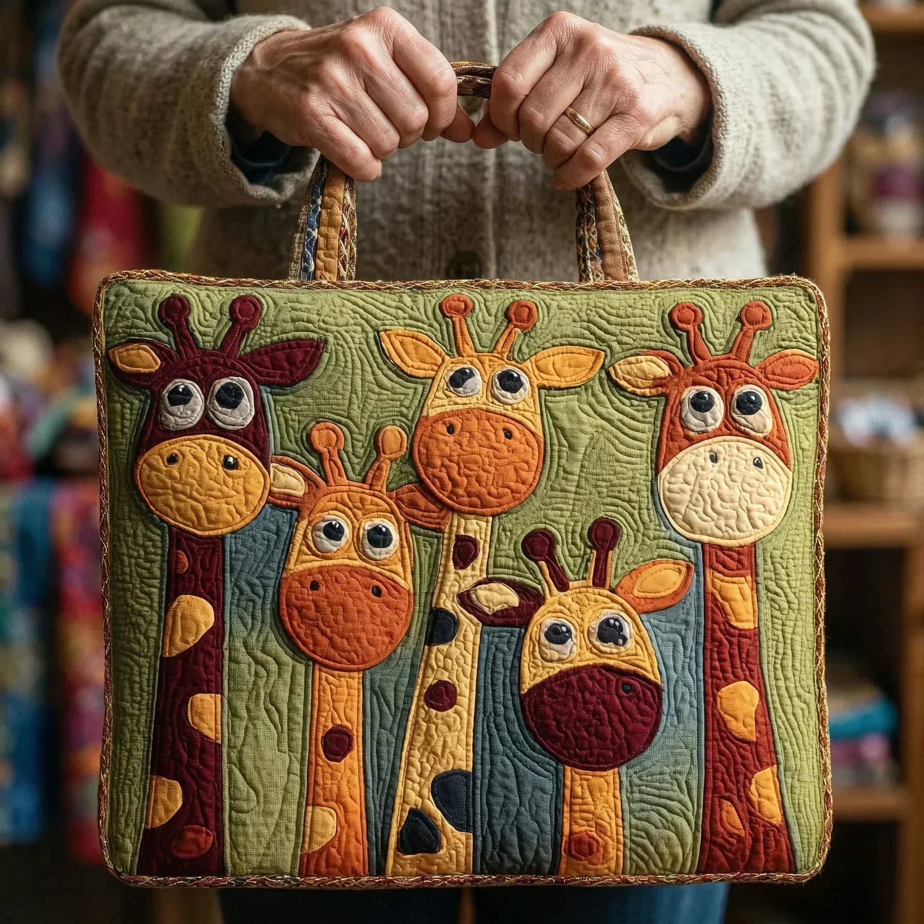 Sac Artisanal - Girafes Joyeuses