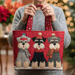 Sac Artisanal - Trois Schnauzers de Noël