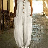 Ruth™ | Salopette en denim coton lavé vintage