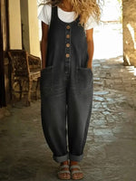 Salopette en Jean Vintage à Grandes Poches