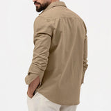 WRINKLE RESISTANT BUTTON SHIRT FOR MEN