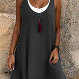 Charlotte | Robe d'été trapèze à effet superposé