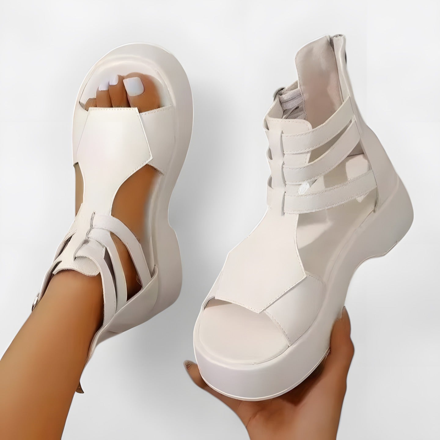Ivana | Sandales orthopédiques femme Blanc