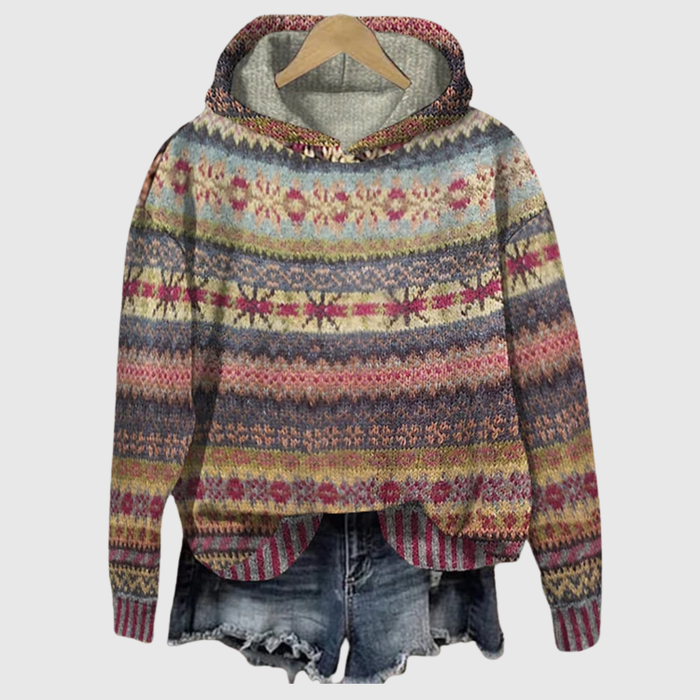 Sweat à Capuche Jacquard