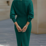 Alix | Robe de cocktail à col bénitier