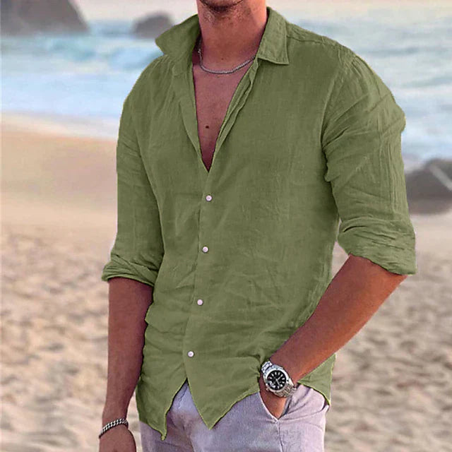 COTTON LINEN SHIRT FOR MEN