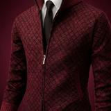 WAFFLE ZIP CARDIGAN FOR MEN