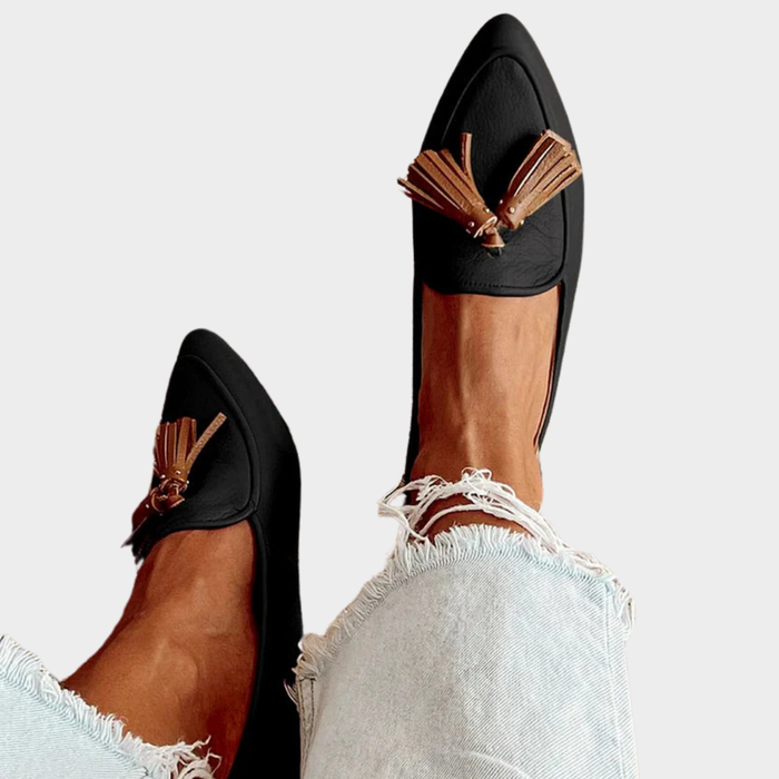 Mocassin à franges moderne