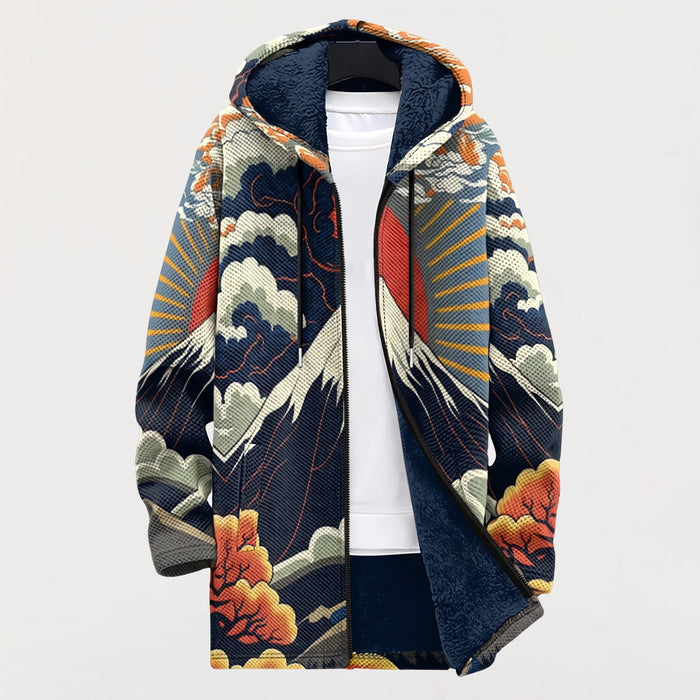 Veste à Capuche Mont Fuji au Matin