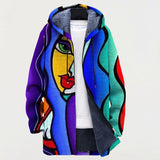 Veste à Capuche Visage Pop Art