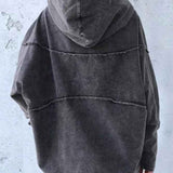 Angélique | Sweat à capuche ample effet délavé