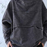 Angélique | Sweat à capuche ample effet délavé