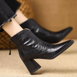 Claudia — Bottines de luxe à talon moyen