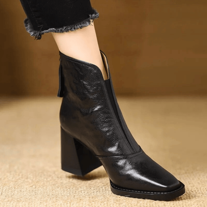 Bottines de luxe à talon moyen