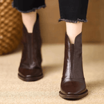 Claudia — Bottines de luxe à talon moyen