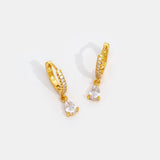 Boucles d’oreilles en argent avec cercle ouvert