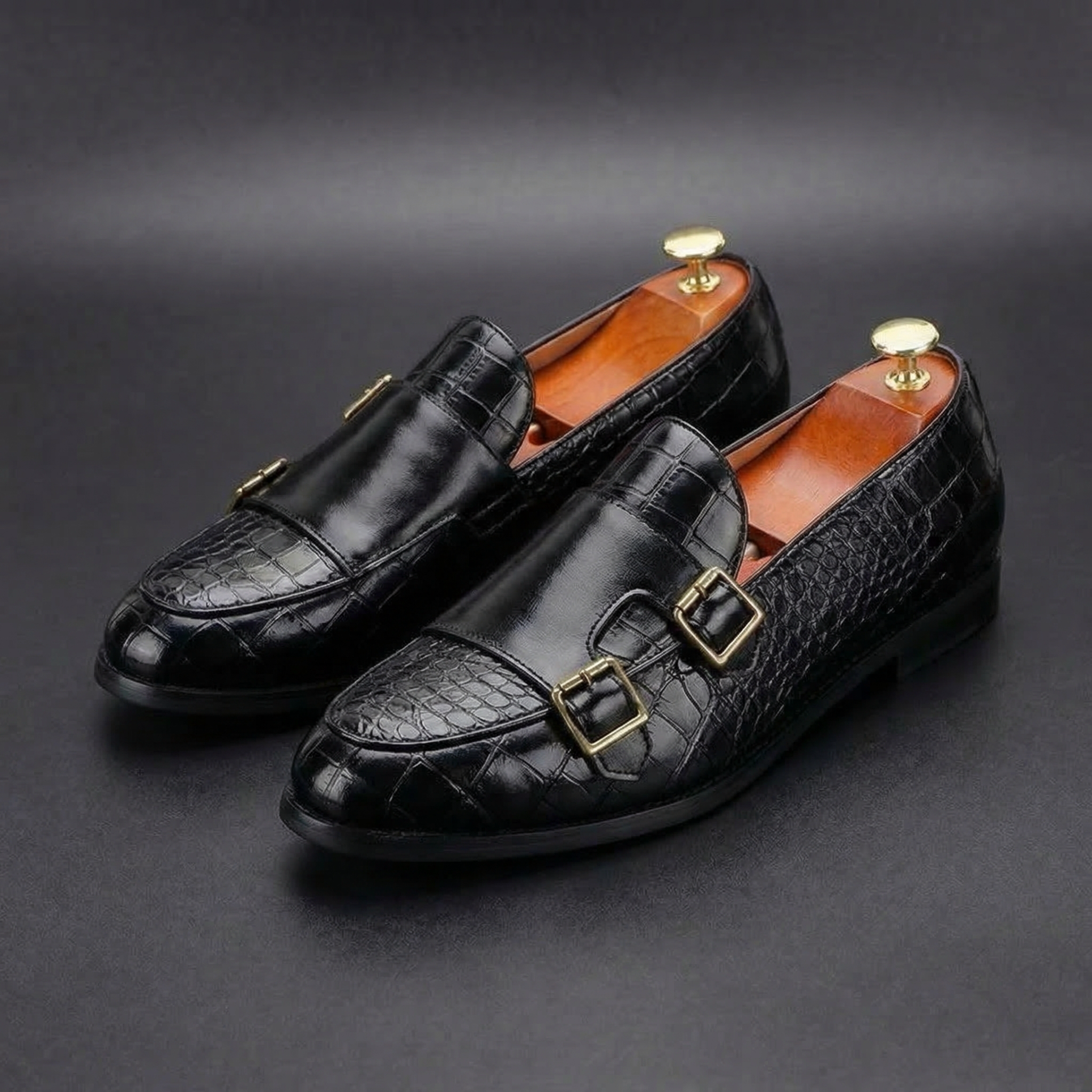 Whitman Double Monk Strap Loafers