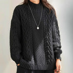 Isaure | Pull torsadé à col montant