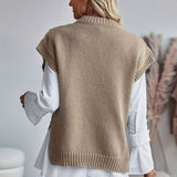 Laurence | Gilet long sans manches à torsades