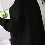 Annabelle | Pull ample à torsades et col montant