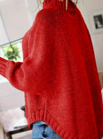 Annabelle | Pull ample à torsades et col montant