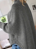 Annabelle | Pull ample à torsades et col montant