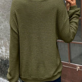 Mélodie | Pull ample nid d'abeille à épaules tombantes