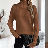 Lise | Pull à col montant et manches raglan