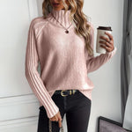 Lise | Pull à col montant et manches raglan