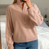 Angèle | Pull à col montant zippé